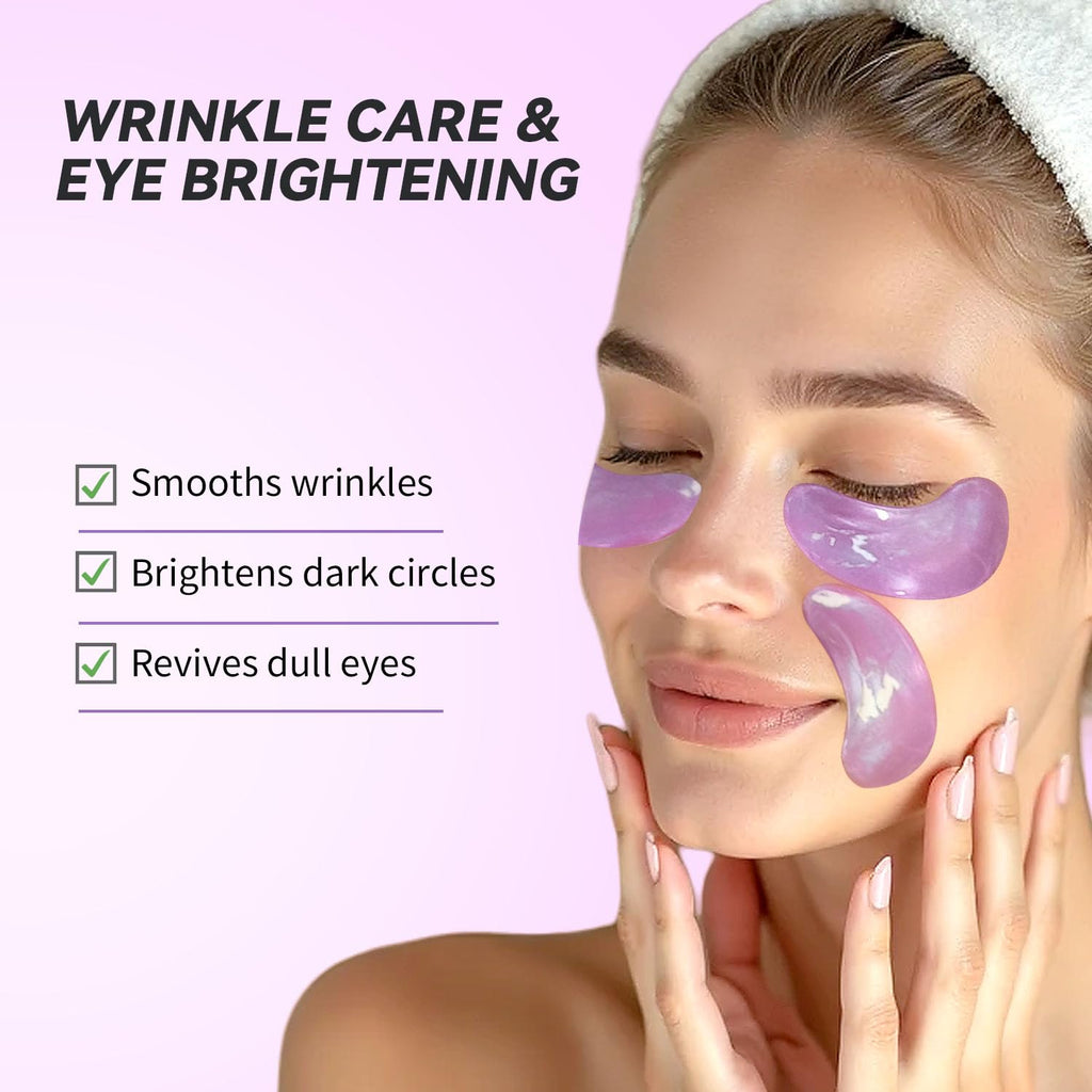 Maskiss Retinol Under Eye Patches (24 Pairs), Lavender Purple Eye Masks for Dark Circles, Puffy Eyes & Wrinkles, Firming Collagen Eye Patches, Vegan Cruelty-Free Skincare Gifts for Women