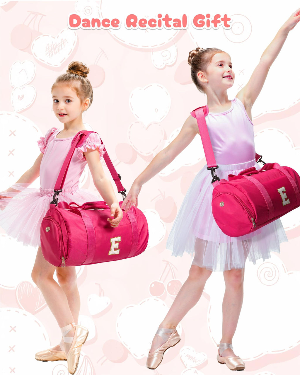 Vogewood Customized Initial 8 Year Old Girl Birthday Gift, Girls Travel Bag