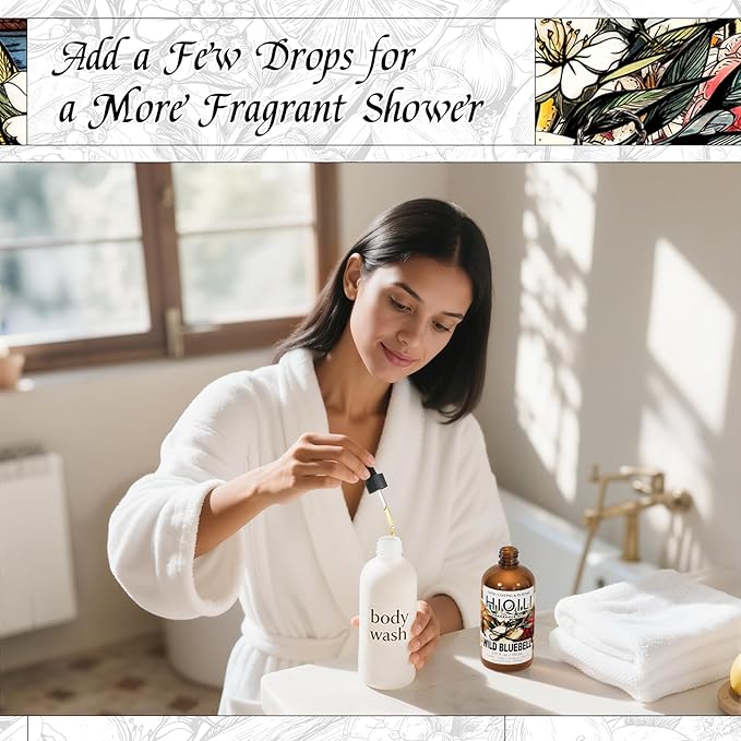 HIQILI Wild Bluebell Fragrance Oil for Diffuser, Candle & Soap Craft