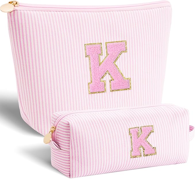 Btffitting Gifts for Teen Girls Women - Birthday Gifts for 10 11 12 13 14 15 16 17 18 Years Old Girl,Makeup Bag Cosmetic Bag,Teacher Gift Trendy Stuff Toiletry Bag - Pink,K
