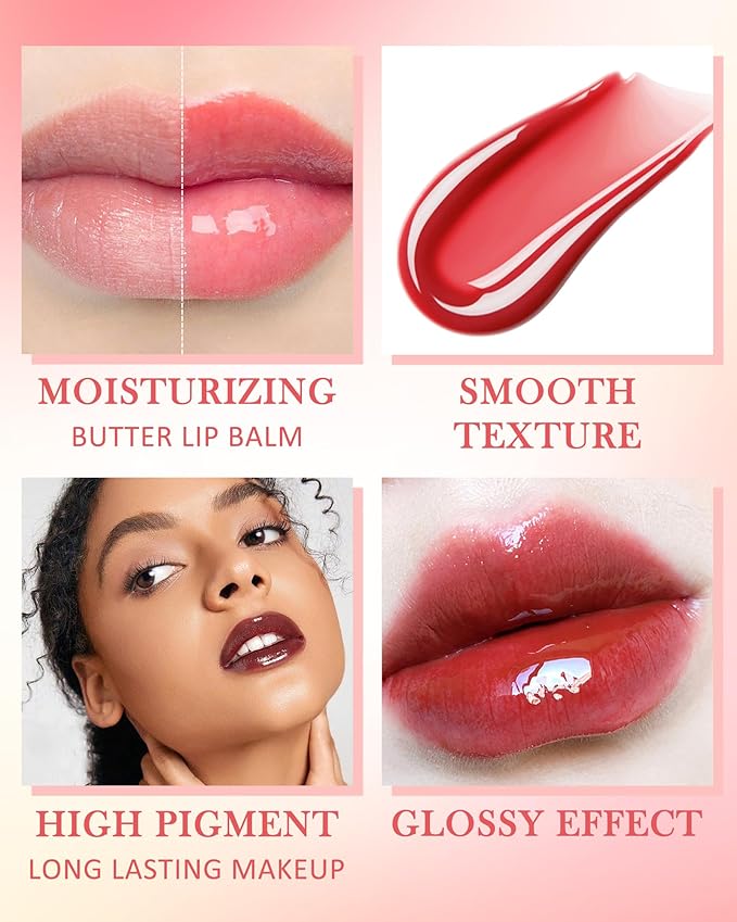 Lip Balm Butter Brown Sugar, Yummy Lip Gloss Oil, Lip Treatment Lipgloss