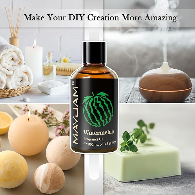 MAYJAM Watermelon Fragrance Oil for Diffusers for Home, 3.38FL.OZ