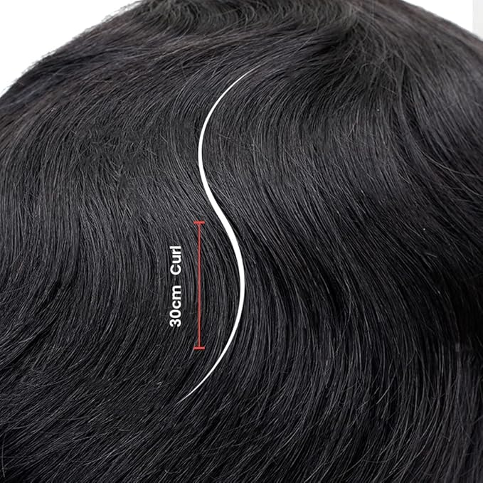 Lordhair Hair System for Men Real Human Hair Full French Lace Mens Hair System Size 8x10 inches Mens Toupee #1A