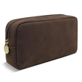 UIXIZQ Small Makeup Pouch for Purse, Suede Travel Toiletry Storage Pouch Cute Preppy Cosmetic Bag for Women Girls, Waterproof Makeup Organizer Skincare Bag Purse with Zipper (Small-Coffee)