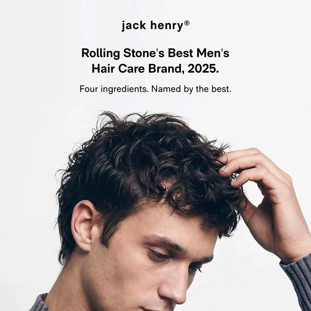 Jack Henry Hair Clay for Men - Wax-Based Flexible Matte Finish, All-Day Hold - Hair Styling Clay for All Hair Types, PVP-Free, Organic Award Winning Formula, Only 4 Ingredients - Natural Scent 1.6 oz