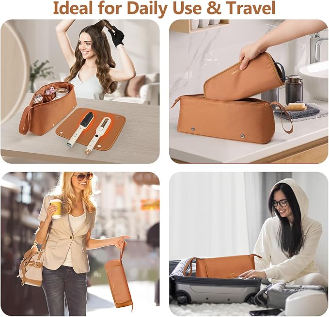 MOKURA Hair Tools Travel Bag with Heat Resistant Mat
