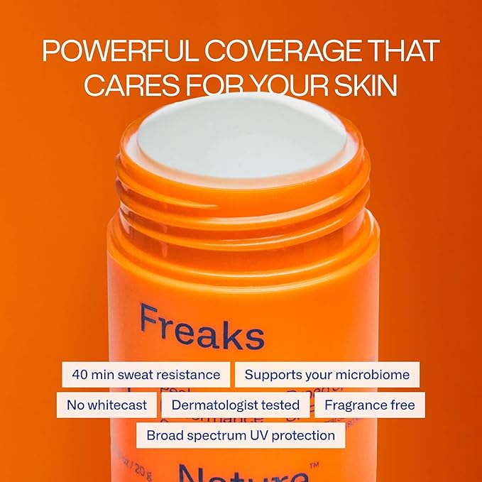 Freaks of Nature Peak Performance Sun Stick SPF 50, Face Sunscreen, 0.7oz