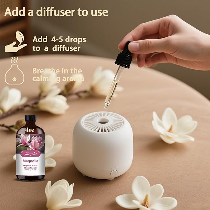 MLYNKL Magnolia Essential Oil,Magnolia Oil for Massage Home,4 fl oz