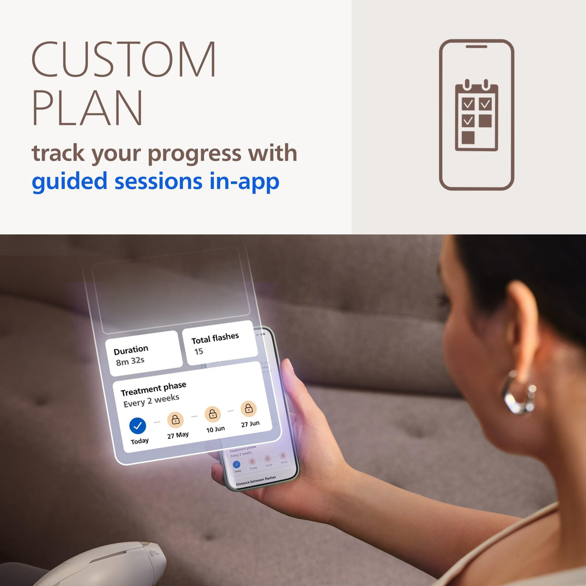Philips Lumea 8000 IPL Hair Removal Device for Long-Lasting Smooth Skin
