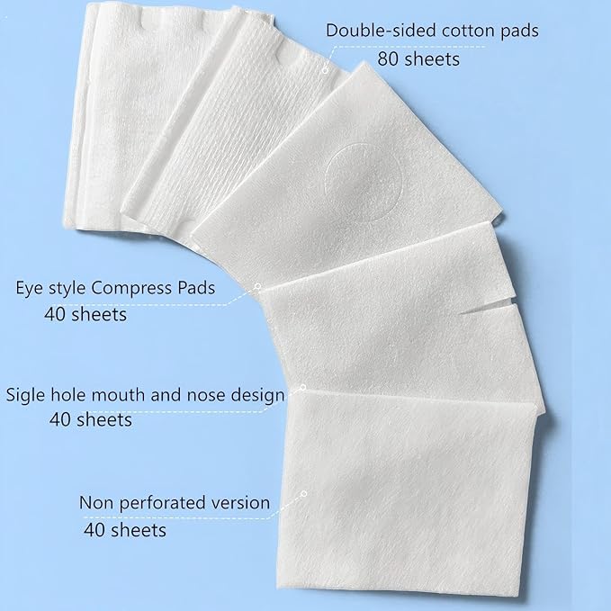 SHISEPTIC 4-in-1 Makeup Remover & Skin-Nourishing Cotton Pads for Face & Eyes | Dual-Sided, Soft Tencel Fiber | Gentle Cleansing, Soothing & Hydrating | 200 Count (120 Soothing + 80 Dual-Sided)