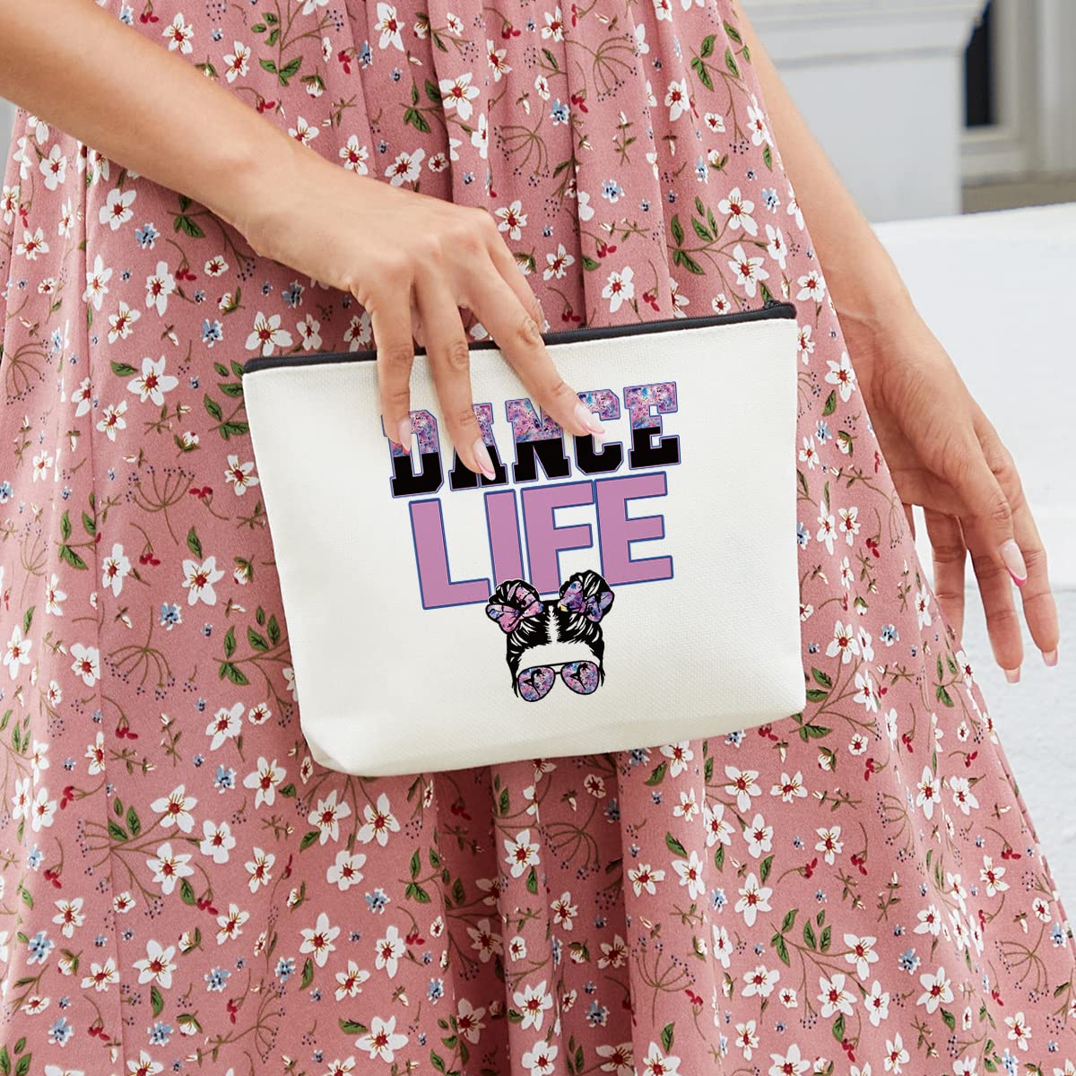 fkovcdy Dance Bag - Makeup Bag for Dancer, Teacher, Student & Teen Girls - Recital & Dance Life Gifts
