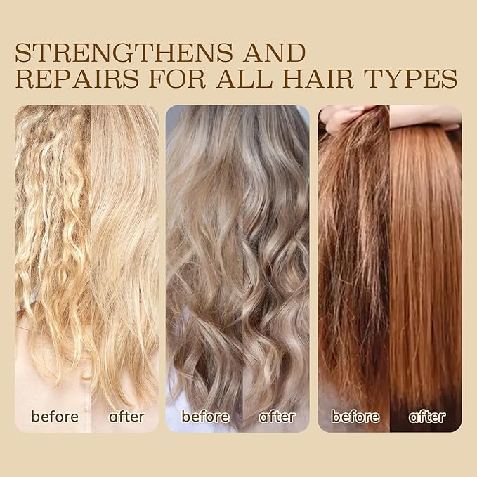 LUSETA Bond Repair & Revitalizing Shampoo and Conditioner Set for Chemically Damaged Hair. Deep Moisture to Smooth Frizz & Add Shine. Strengthens Hair Structure with Rosemary & Marula Oils, 2x16.9 oz