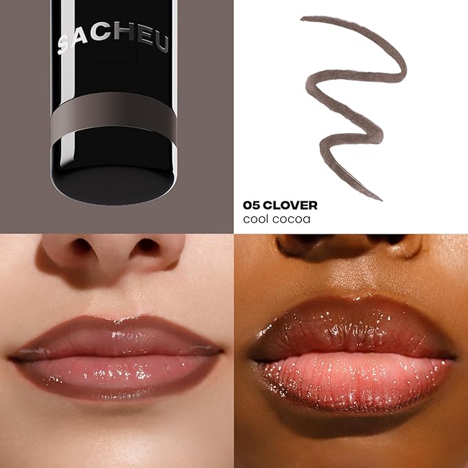 Sacheu Lip Liner STAY-N Peel Off Lip Stain Set, Deep Bundle, 3-Pack