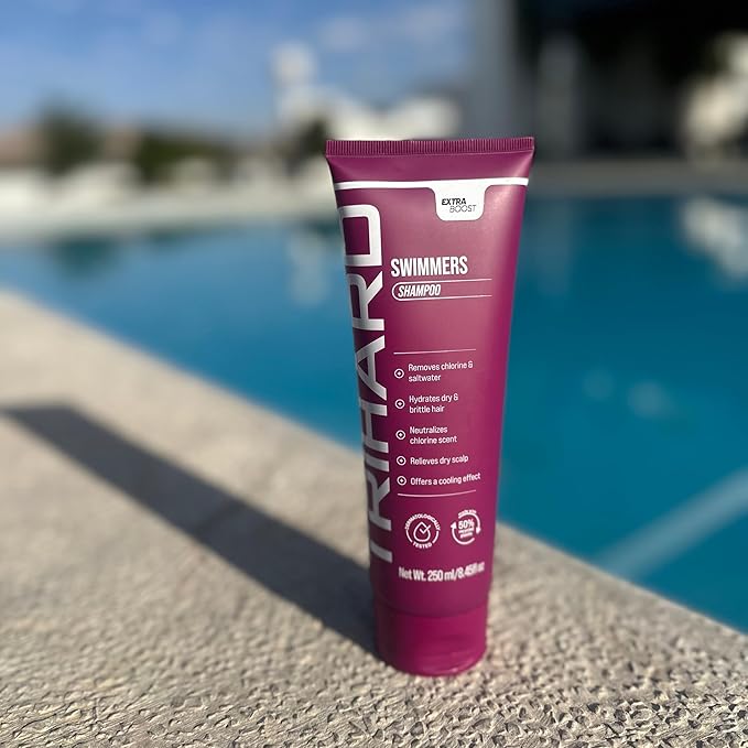 TRIHARD Swimmers Shampoo Extra Boost | Removing Chlorine and Hard Water Negative Effects | Specialized Swim Shampoo (1 Count)