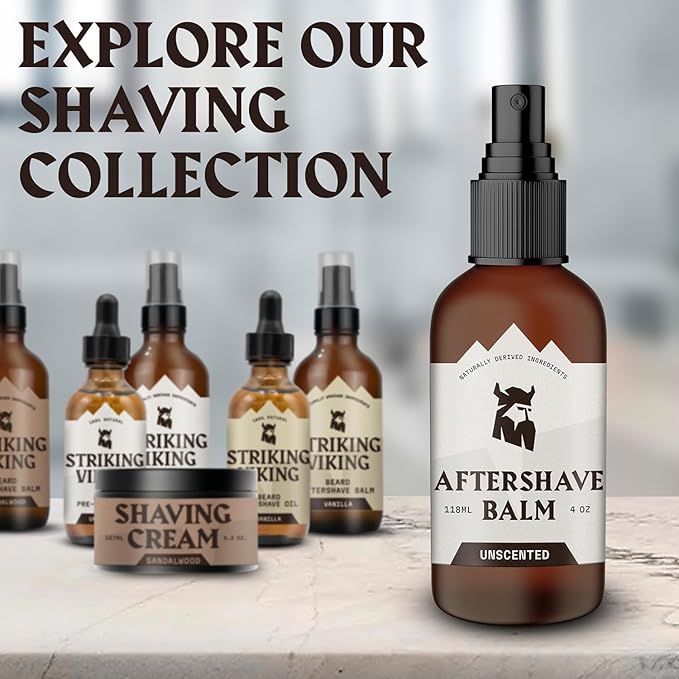 Striking Viking Aftershave Balm - 4 Fl Oz, Unscented