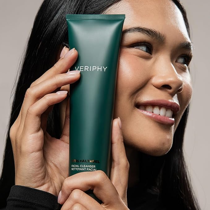 Veriphy CTRL+ALT+DEL Facial Cleanser – Hydrating Cream Cleanser with Hemp Seed Oil, Cucumber & Jojoba – Removes Makeup & Impurities – 150mL / 5 fl. oz.
