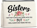 UPNEGE Sisters Gifts Makeup Bag, Gifts for Bestie Best Friend Sister Christmas Birthday, Sisters Cosmetic Bag Zipper Makeup Pouch