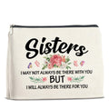 UPNEGE Sisters Gifts Makeup Bag, Gifts for Bestie Best Friend Sister Christmas Birthday, Sisters Cosmetic Bag Zipper Makeup Pouch