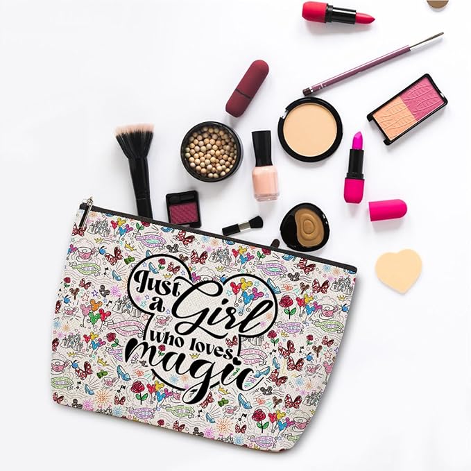 4Pcs Cute Cartoon Print Makeup Bag Magic Cartoon Mouse Cosmetic Bag