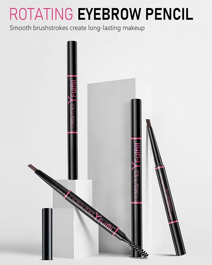 Yfulfill Ash Brown Eyebrow Pencils for Older Women & Cool-Toned Hair