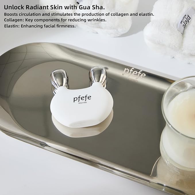 Stainless Steel Bunny Gua Sha & Face Roller, Cryo Rabbit Massager