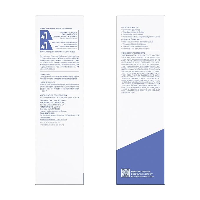 AESTURA ATOBARRIER365 Hydro Essence 6.76 Fl Oz, Lightweigh Moisturizer with Supporting Moisture Barrier, Dermatologist Tested, Non-comedogenic