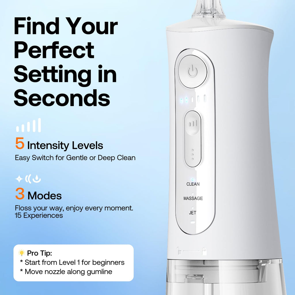 Bitvae Water Dental Flosser for Teeth, Cordless Water Teeth Cleaner Picks
