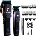 BESTBOMG® Professional Hair Clippers for Men, Clipper & Trimmer Set, Blue