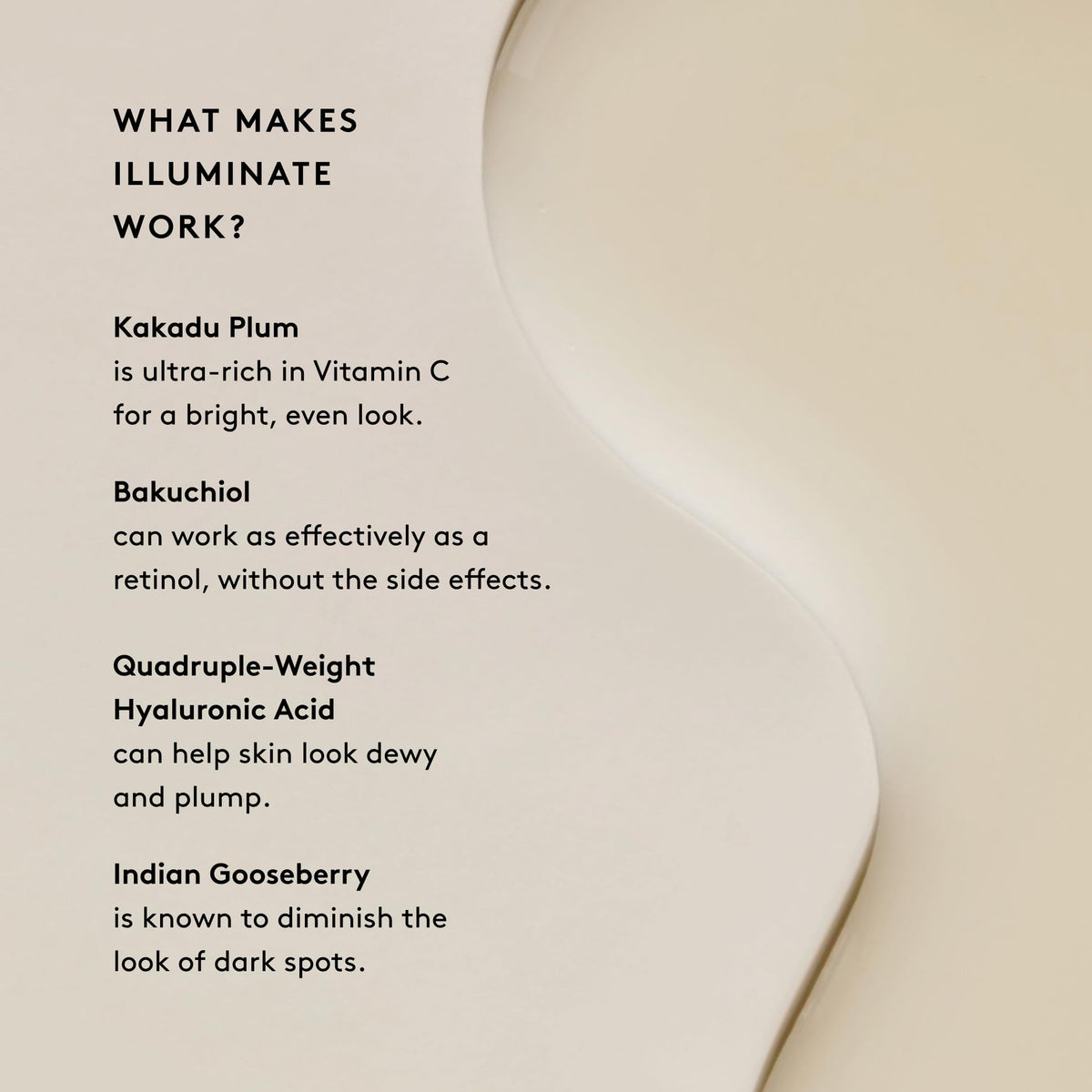 Naked & Thriving Illuminate BC+ Face Serum | Hyaluronic Acid, Vitamin C, Bakuchiol | Organic, Vegan, & Naturally-Derived Skin Care | For Mature Skin, Visible Spots and Wrinkles (1.0 fl oz/30 mL)