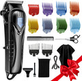 Chicclly Low Noise Hair Clippers for Men & Women with 10 Color Guide Combs