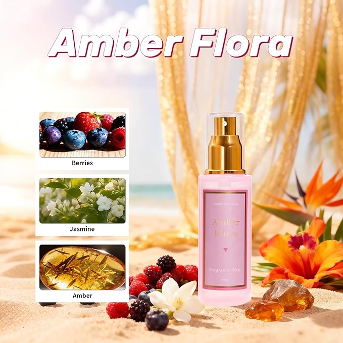 Azulfra Body Spray for Women 3 Pack, Travel Size Each 2 Fl.oz
