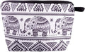 Pebarmnt Cute Animal Lovers Gifts Elephant Cosmetic Bag Makeup Pouch with Zipper (elephant)