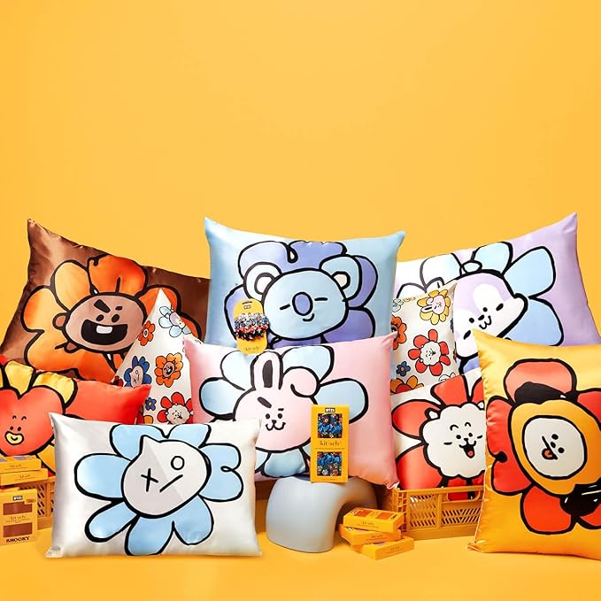 Kitsch x BT21 Satin Pillowcase with Zipper - Size 19x26, Shooky