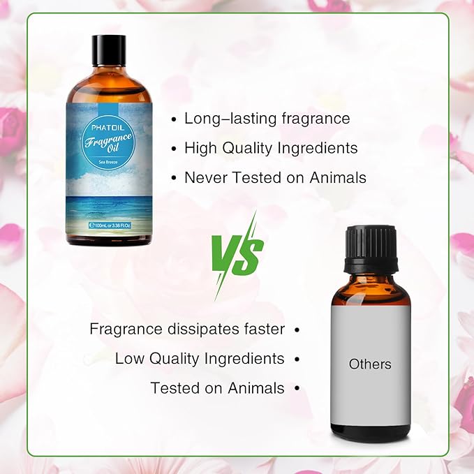 PHATOIL Sea Breeze Fragrance Oil for Diffuser Aromatherapy 3.38FL.OZ
