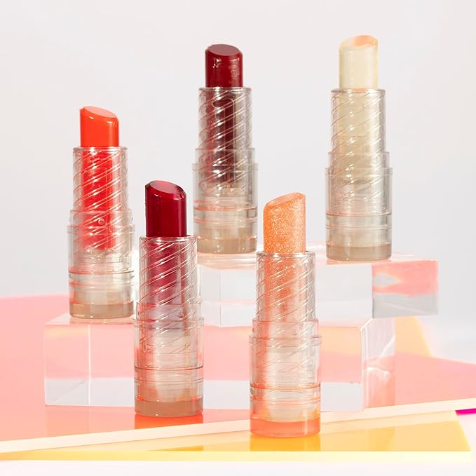 Pacifica Glow Stick Lip Oil Rosy Glow Sheer Rose Hydrating Lip Tint Balm, Moisturizing Glossy Oil for Dry Lips, Vitamin E Enriched, Non-Sticky Natural Shine, Vegan & Cruelty-Free Clean Beauty.14 oz
