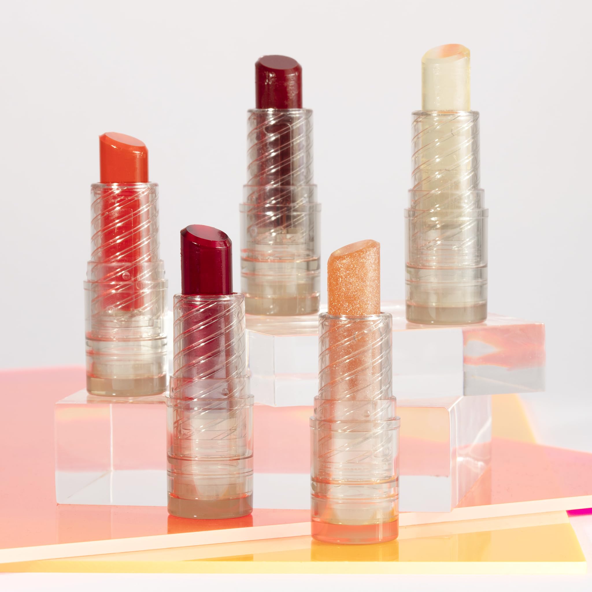 Pacifica Glow Stick Lip Oil Rosy Glow Sheer Rose Hydrating Lip Tint Balm, Moisturizing Glossy Oil for Dry Lips, Vitamin E Enriched, Non-Sticky Natural Shine, Vegan & Cruelty-Free Clean Beauty.14 oz