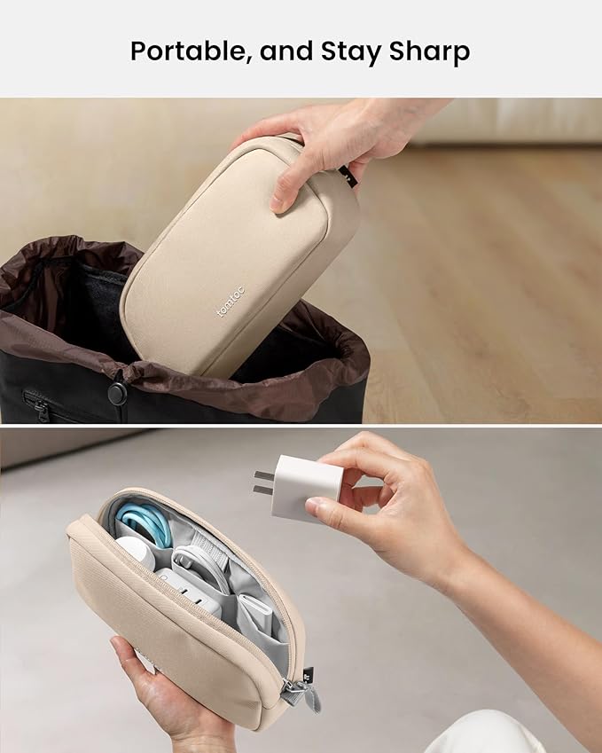 tomtoc Electronics Organizer Travel Case, Cable Organizer for Essentials