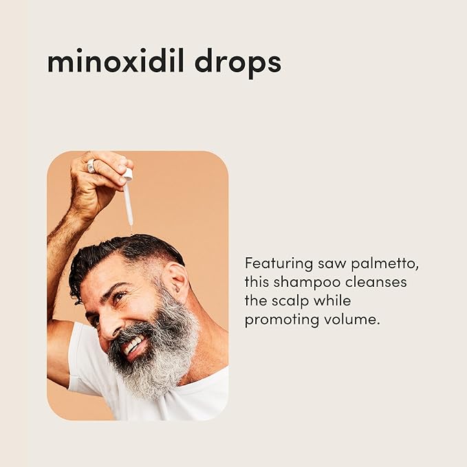 hims Thick Fix Thickening Shampoo & 5% Minoxidil Treatment Serum - Saw Palmetto & Minoxidil Serum - For Strengthening Hair Growth - Paraben-Free & Sulfate-Free - Eucalyptus Grove Scent