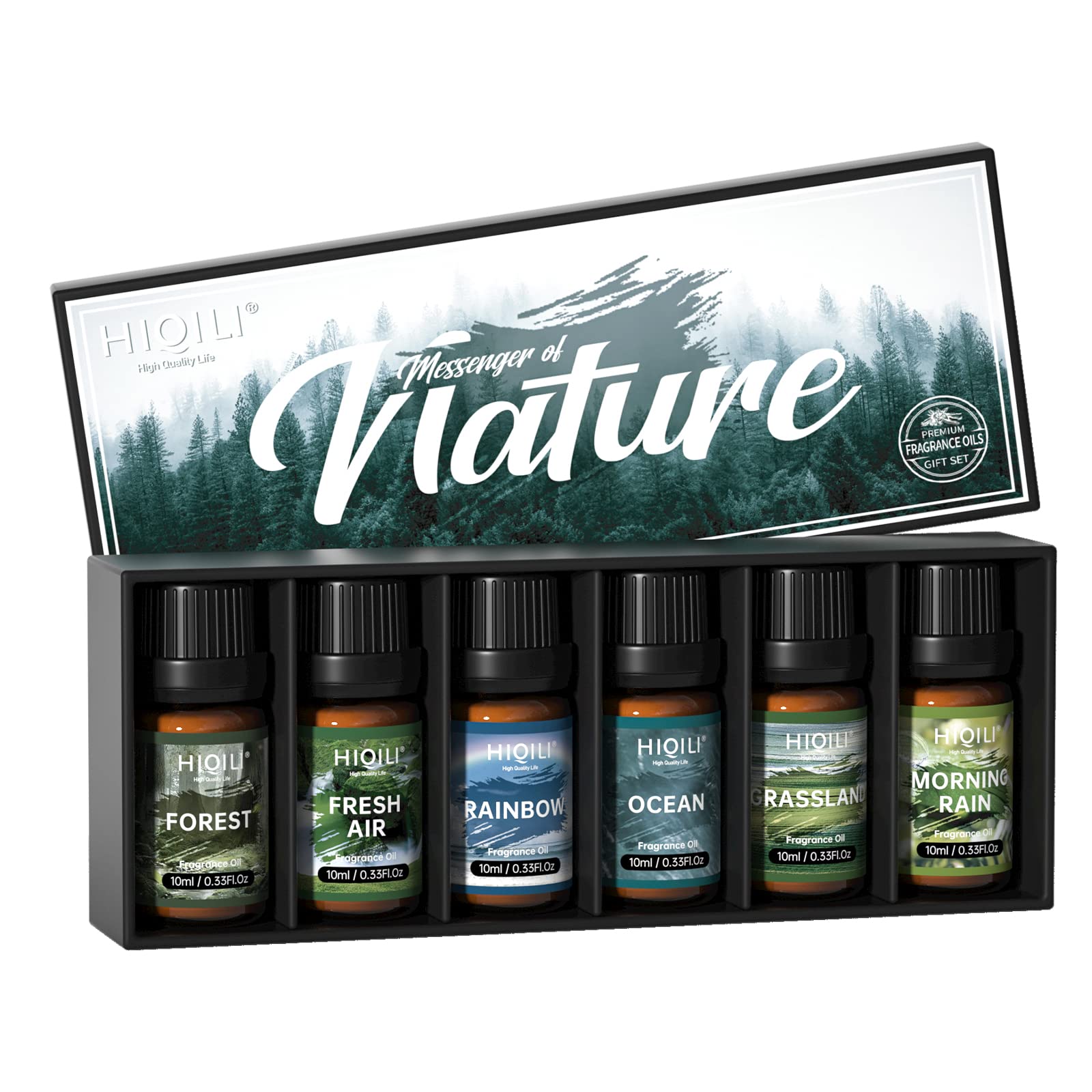 HIQILI Nature Fragrance Oil Trial Set, Scented Oil for DIY & Diffuser