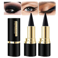 Go Ho 2 PCS Black Gel Eyeliner Stick,Natural Black Eyeliner Cream,Cat Eye Eyeshadow Crayon,Smooth Gel Liner Pen,Eye Liner Face Paint Stick Halloween Goth Makeup Set