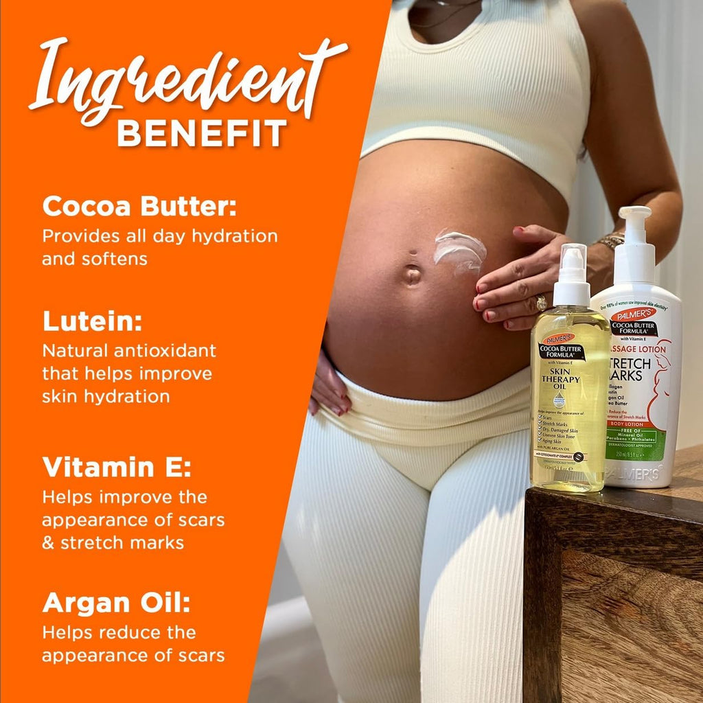 Palmer's Skin Care Duo for Stretch Marks & Weight Change, Body Lotion + Oil