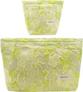 getgto 2 Pcs Makeup Bags, Large Cosmetic Bag Travel Toiletry Bag