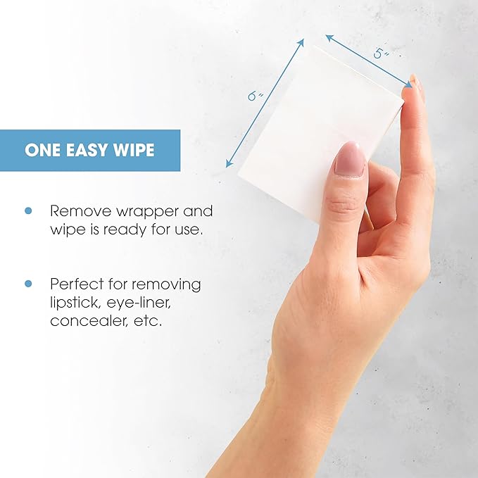 Diamond Wipes Makeup Remover Face Wipes with Vitamin E, 250 Count