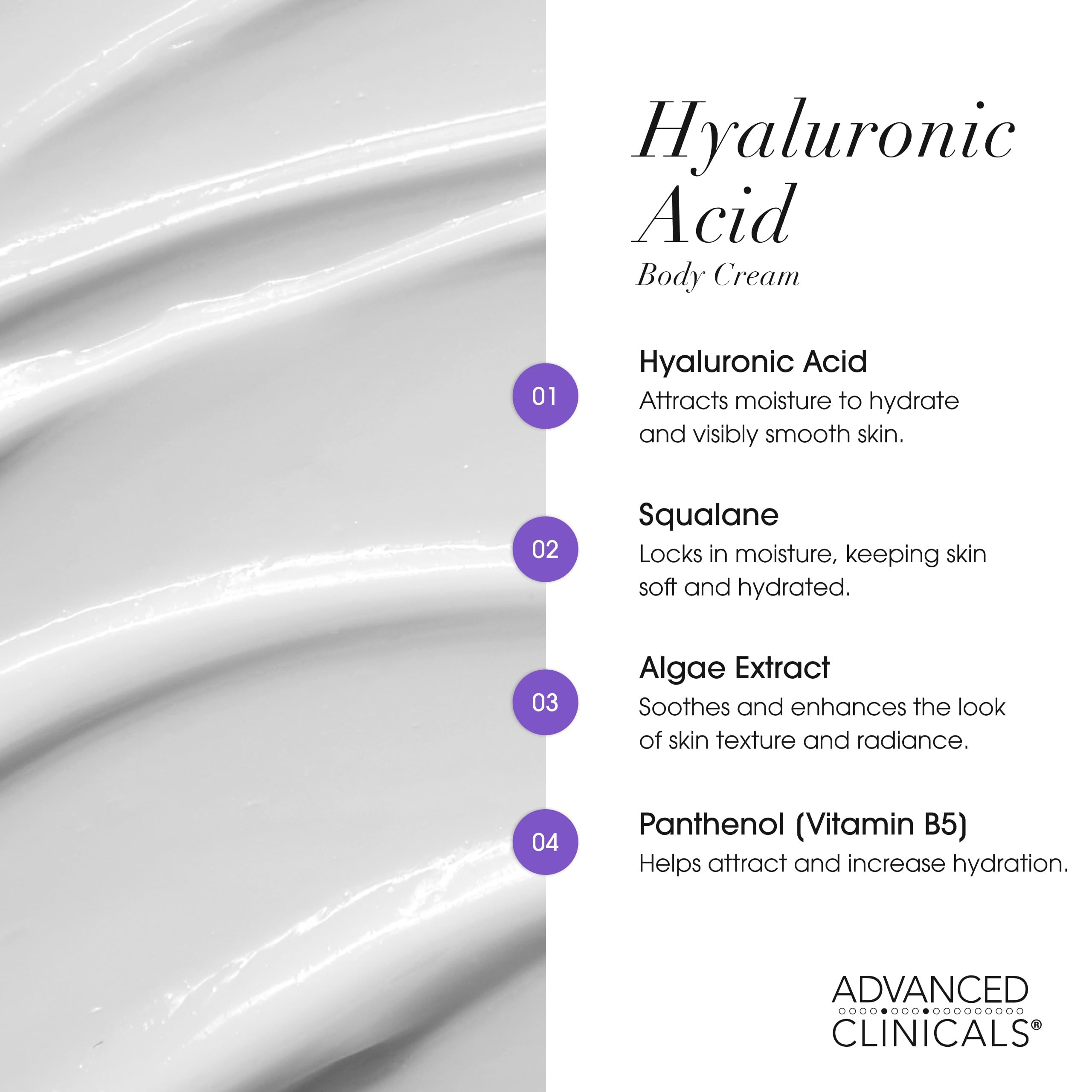 Advanced Clinicals Retinol Body Cream + Hyaluronic Acid Moisturizer 2pc Skincare Set | Face Cream & Body Lotion For Women & Men Helps Improve Appearance Of Crepey Skin, Dry Skin, & Wrinkles, 2pc