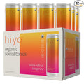 Hiyo Organic Social Tonic – Passion Fruit Tangerine, 12 Pack - Non-Alcoholic Functional Seltzer, Flavored Sparkling Water Crafted with Organic Adaptogens, Nootropics & Botanicals