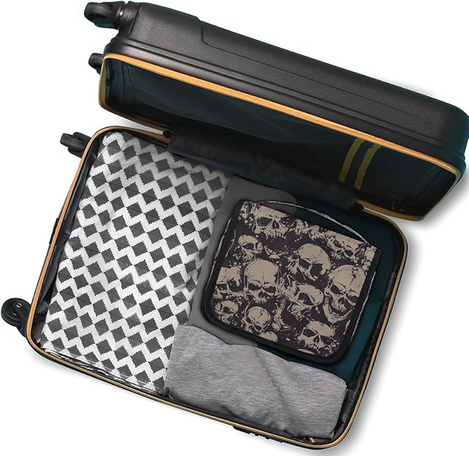 Skull Travel Toiletry Bag Women Men Hanging Cosmetic Organizer Portable