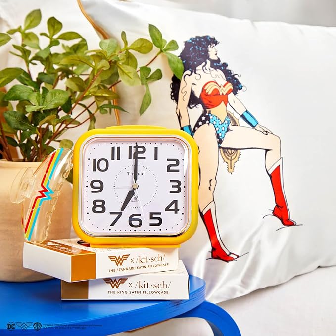 Kitsch x Wonder Woman Satin Pillowcase, Size 19x26 - Believe in Wonder