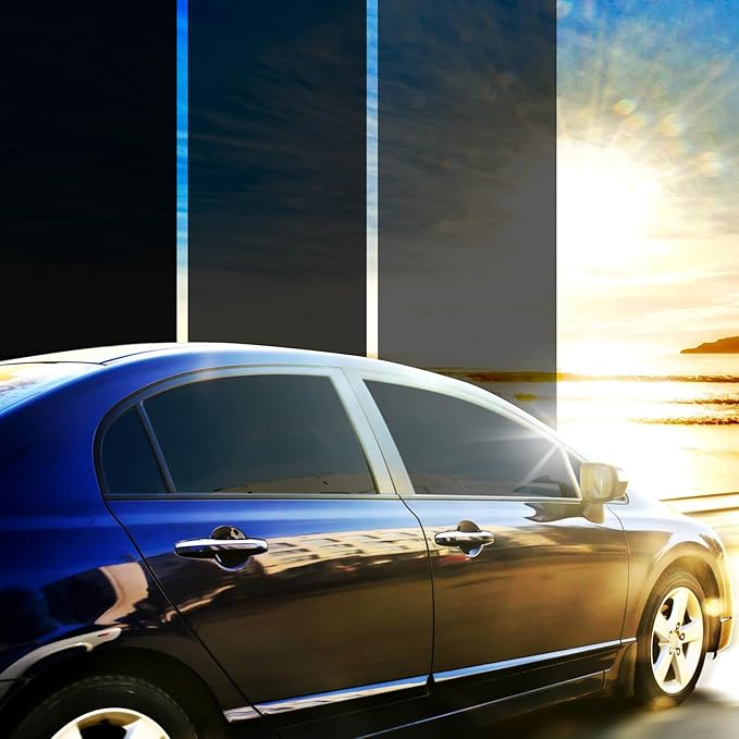 Car Window Tint 20% VLT, 20 Percent Nano Ceramic Window Roll 36" Inch x 25'Ft, Automotive Car Tint for Privacy Sun & Glare Protection UV Heat Blocking, Scratch Resistant 5-Layer