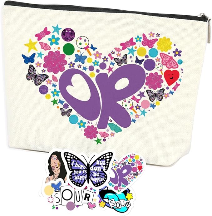 Rodrigo Sour OR Makeup Bag Gift Sour Album Cosmetic Bags 5pcs Stickers