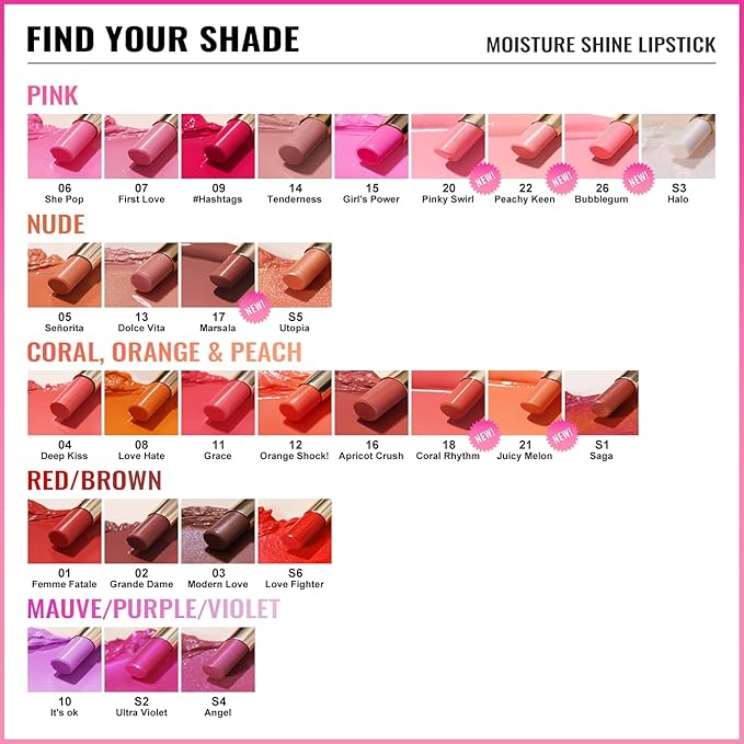 Oulac Moisturizing Orange Red Lipstick for Women, Glass Shine Lip Stick Tinted Lip Balm, Hydrating Lip Gloss for Dry Lips,Shine Juicy Finish Vegan Lipsticks 2.2g/0.07oz G12